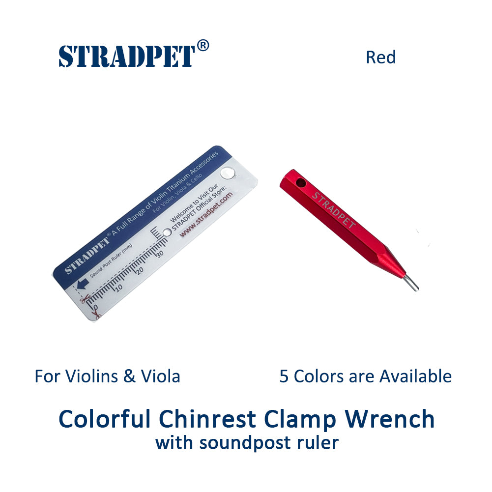 STRADPET Colorful Chinrest Clamp Wrench for Violin & Viola, Colorful Key to Chinrest Screw