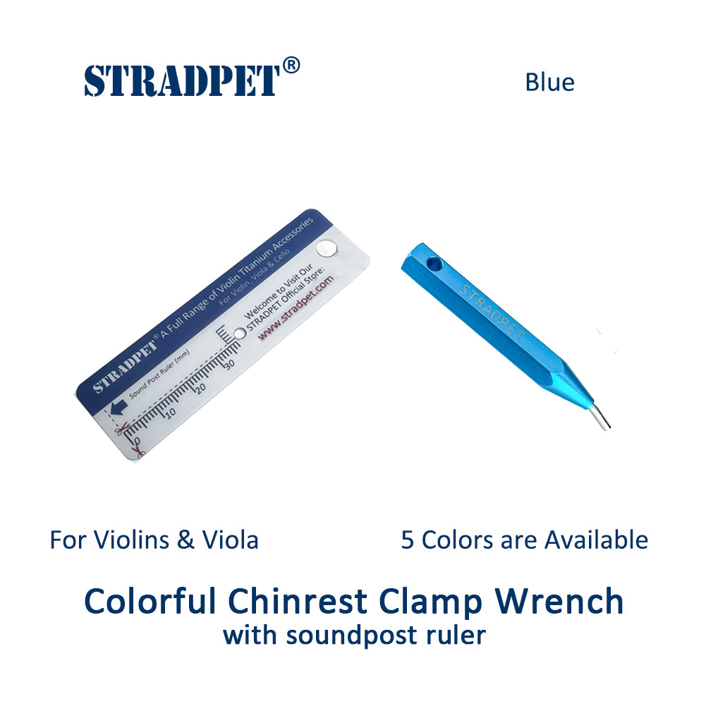 STRADPET Colorful Chinrest Clamp Wrench for Violin & Viola, Colorful Key to Chinrest Screw