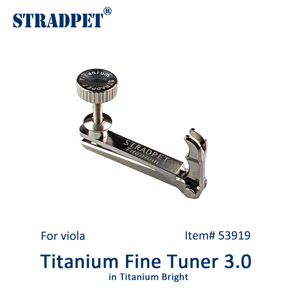 STRADPET Titanium Fine Tuner 3.0, for Viola, String Adjuster