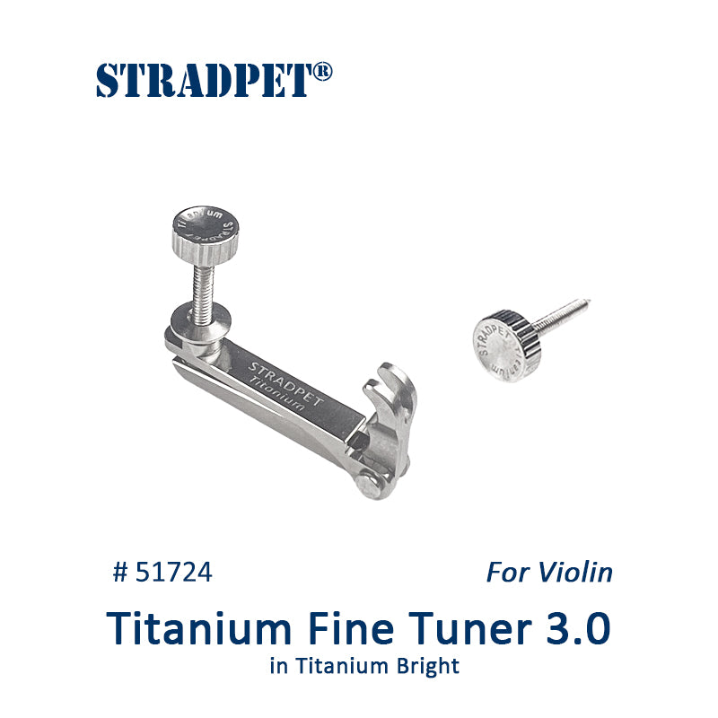 STRADPET Titanium Fine Tuner 3.0, for Violin, String Adjuster