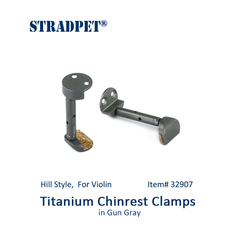 STRADPET Titanium Chinrest Clamps, Chinrest Screws, Hill Style, for Violin, Violin Accessories