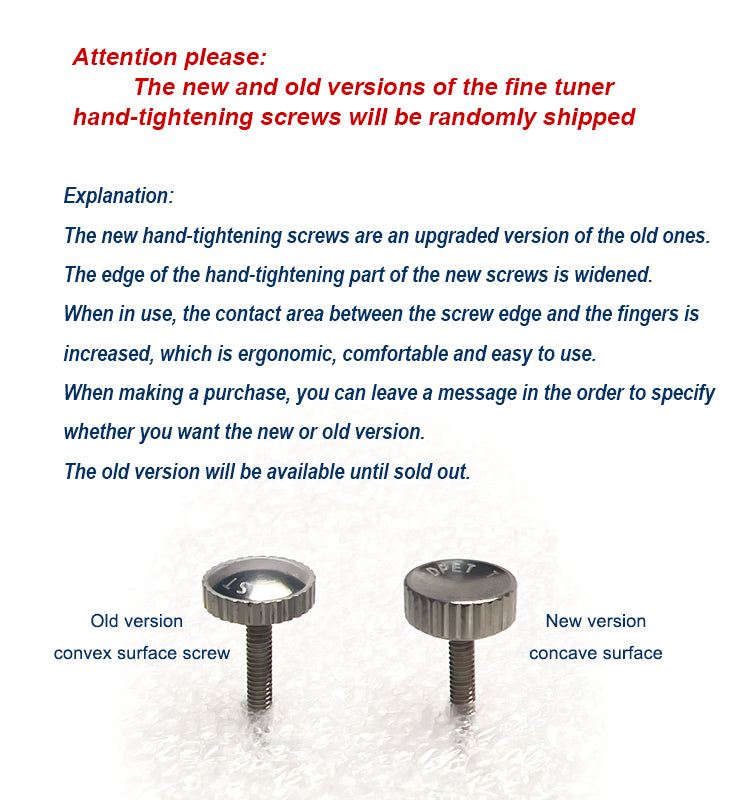 STRADPET Dual-use Titanium Fine Tuner for Loop-end & Ball-end Strings, for Violin & Viola