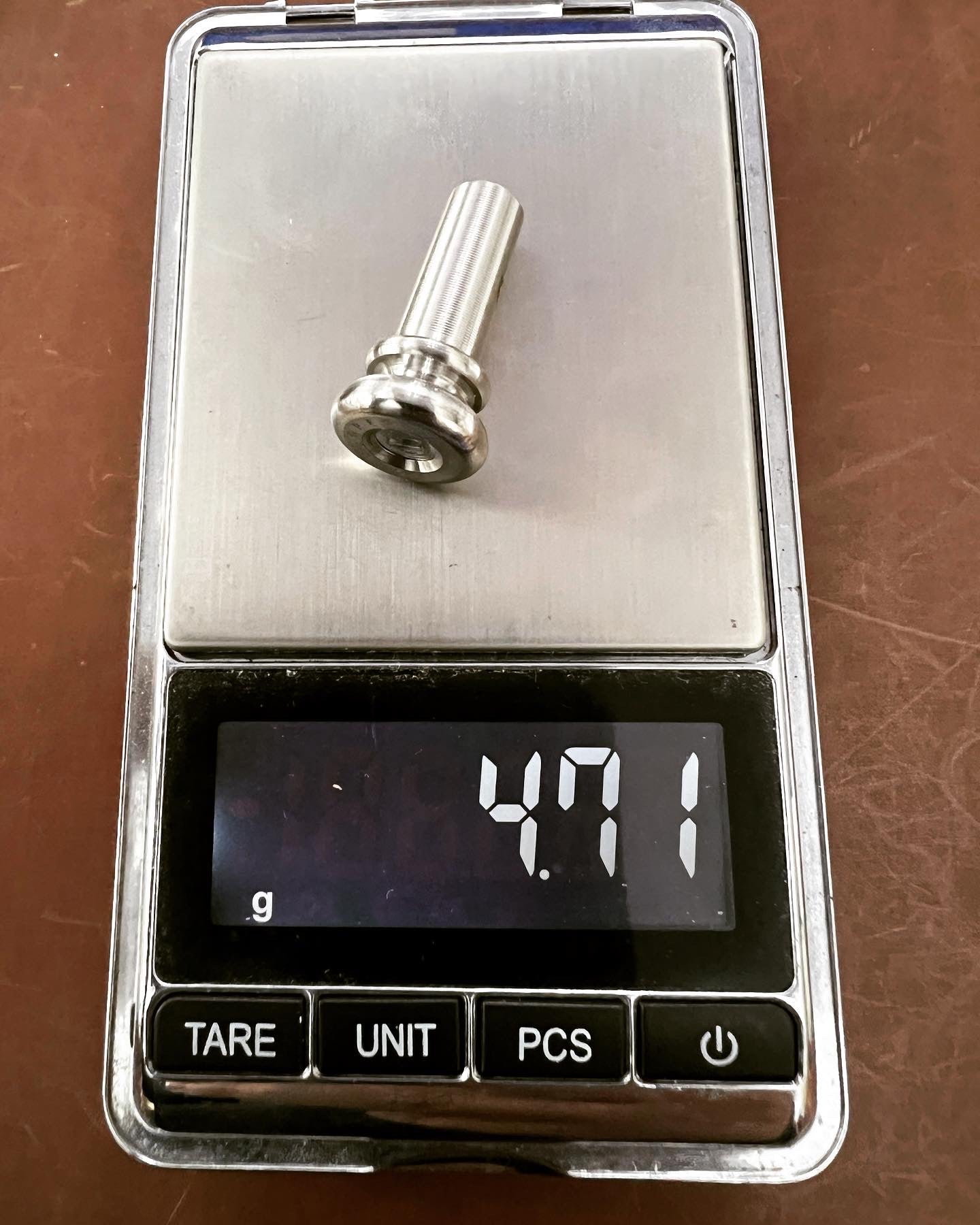 STRADPET Titanium End Button, Hollow type for Violin and Viola