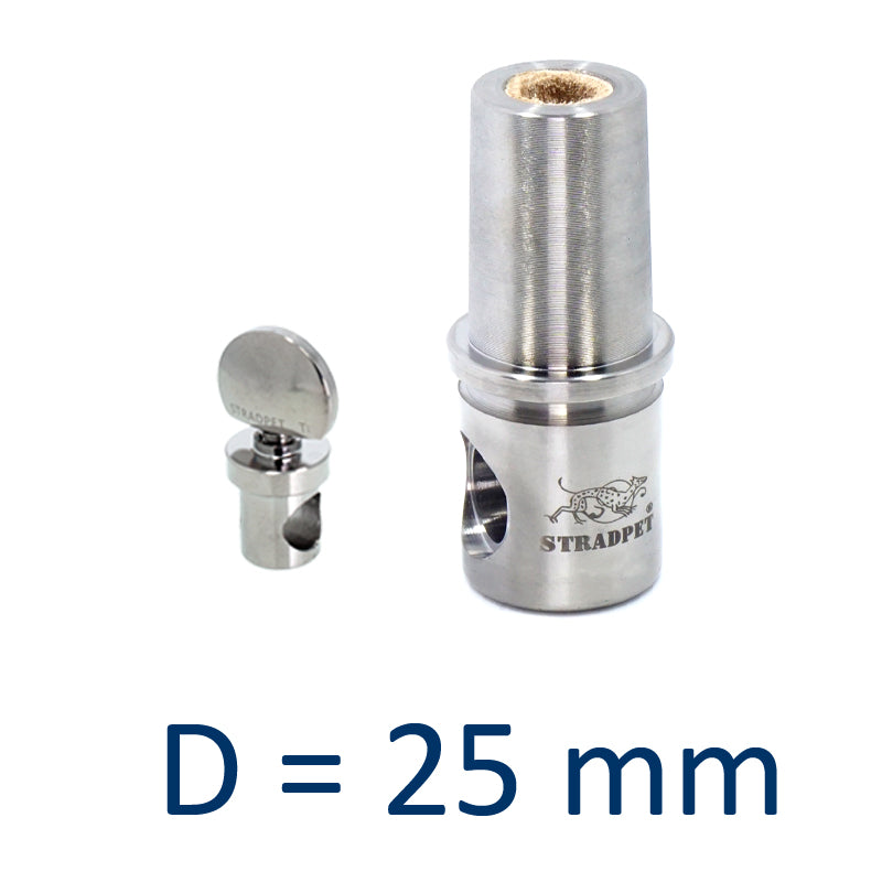 STRADPET Cello 티타늄 엔드 버튼 및 잠금 실린더, 직경 10mm 엔드핀, 밝은 색상