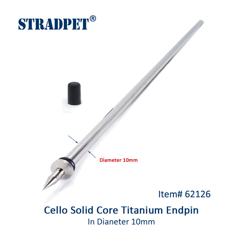 STRADPET Titanium Endpin for Cello in diameter 10mm, Length 595 mm