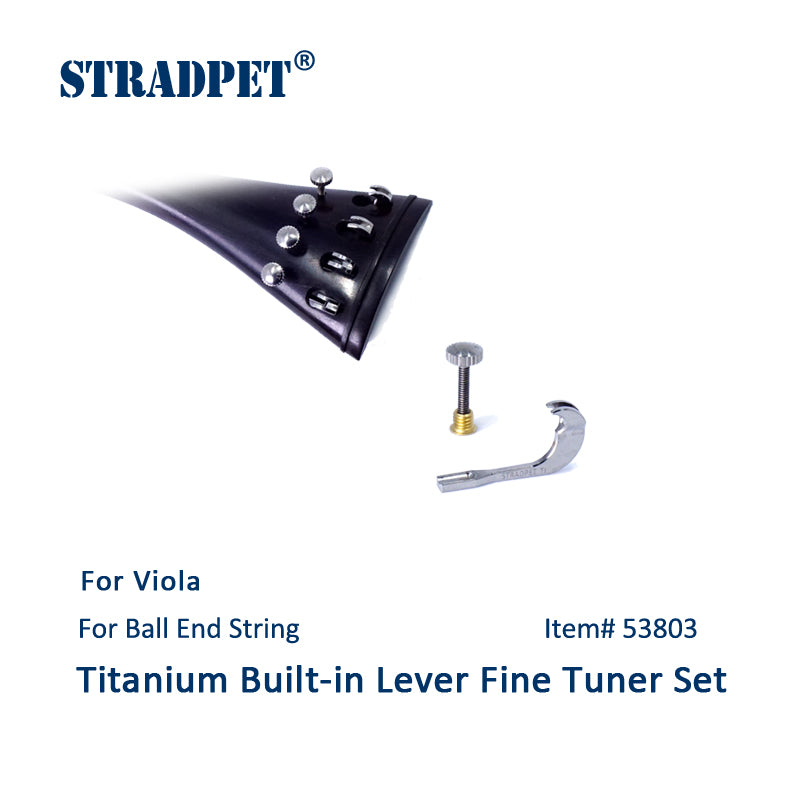 STRADPET Titanium Built-in Lever Fine Tuner for Viola, Viola Accessories