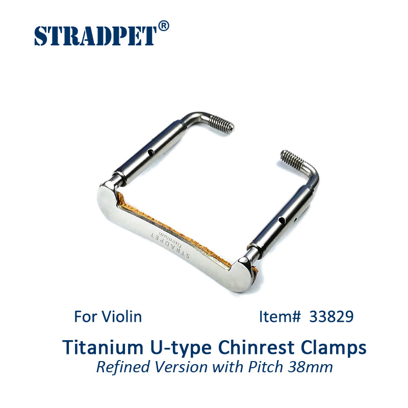 STRADPET Titanium U-Type Chinrest Clamps Refine version, Violin Accessories