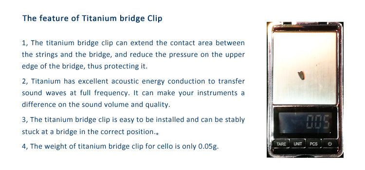 STRADPET Titanium Bridge Protector for Cello, 4 PCS in 1 Package