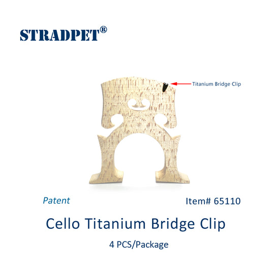 STRADPET Titanium Bridge Protector for Cello, 4 PCS in 1 Package