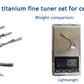STRADPET Built-in titanium fine tuners set, 4 in 1set, for Cello, lightweight Version