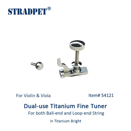 STRADPET Dual-use Titanium Fine Tuner for Loop-end & Ball-end Strings, for Violin & Viola