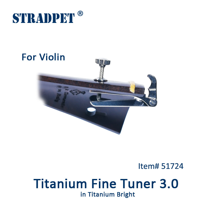 STRADPET Titanium Fine Tuner 3.0, for Violin, String Adjuster