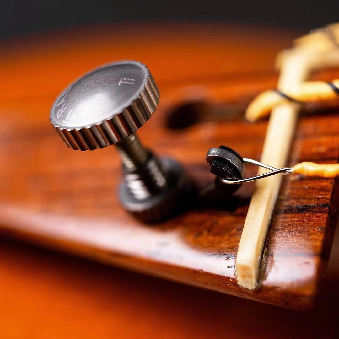 STRADPET British Style Titanium FineTuner with Special Alloy Bolt, Short Hook for Violin Maker