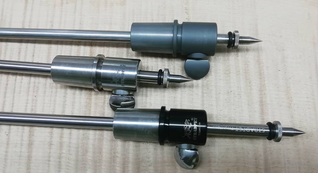STRADPET Cello Titanium End Button and Lock Cylinder for Diameter 10mm Endpin in Black