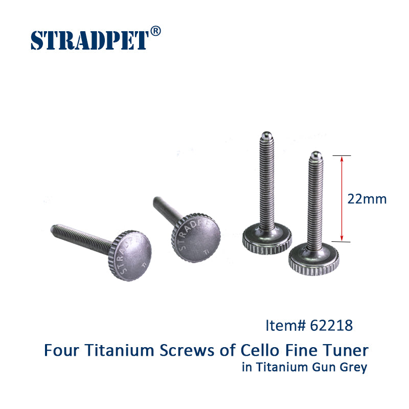 STRADPET Titanium Screws of Cello Fine Tuner (4pcs) (22mm)