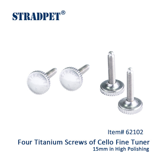 STRADPET Titanium Screws of Cello Fine Tuner (4pcs) (15mm)