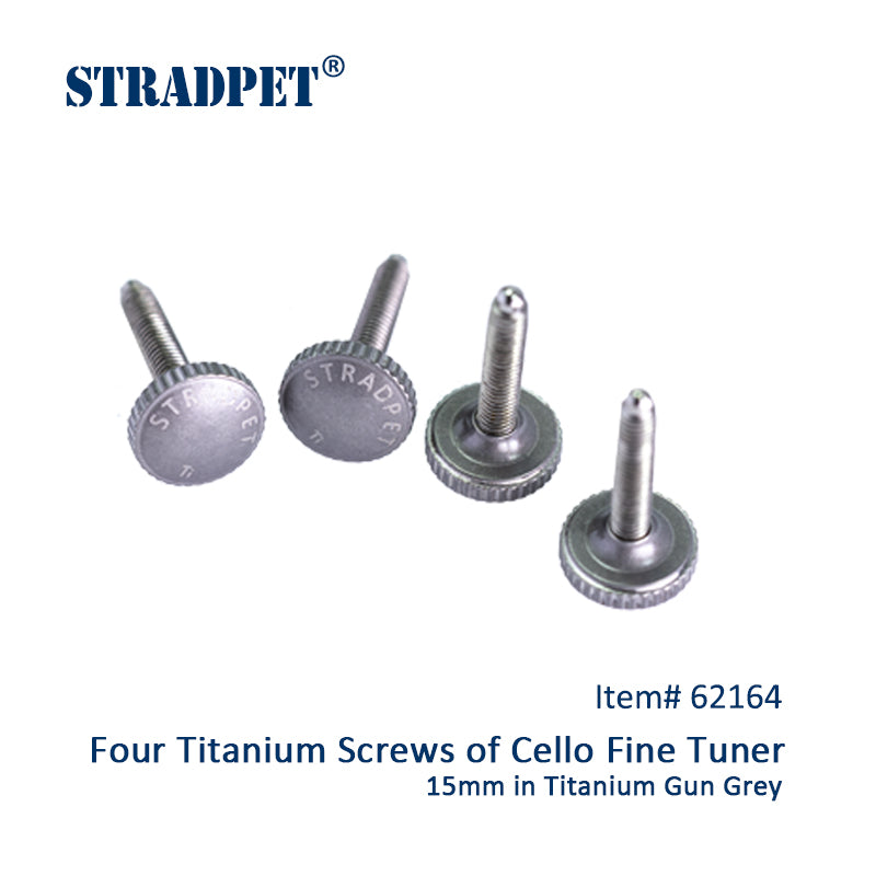STRADPET Titanium Screws of Cello Fine Tuner (4pcs) (15mm)