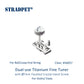 Dual-use Titanium Fine Tuner with ⌀7mm Faceted Crystal Hand Screw