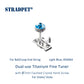 Dual-use Titanium Fine Tuner with ⌀7mm Faceted Crystal Hand Screw