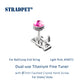 Dual-use Titanium Fine Tuner with ⌀7mm Faceted Crystal Hand Screw