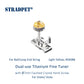 Dual-use Titanium Fine Tuner with ⌀7mm Faceted Crystal Hand Screw