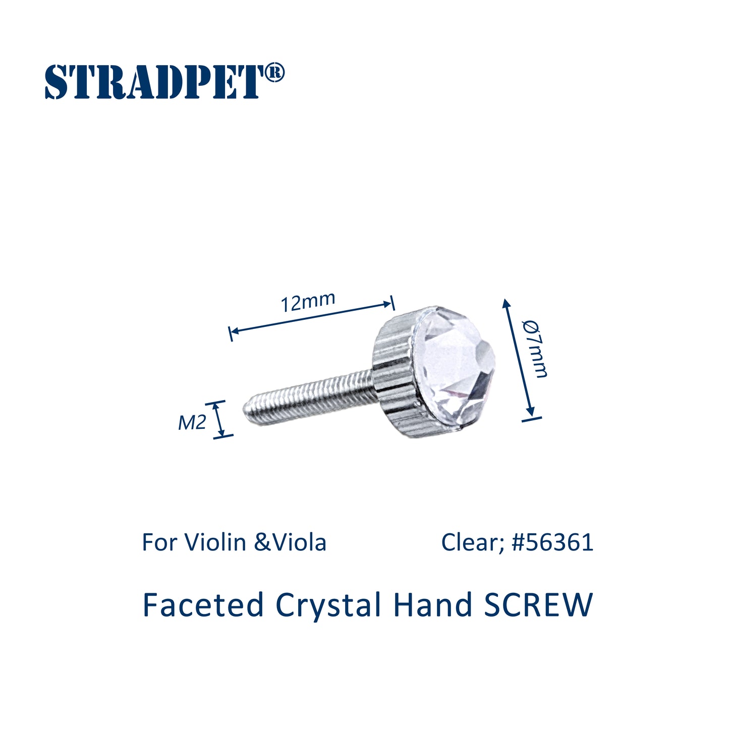 Dual-use Titanium Fine Tuner with ⌀7mm Faceted Crystal Hand Screw