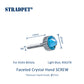 Dual-use Titanium Fine Tuner with ⌀7mm Faceted Crystal Hand Screw