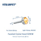 Dual-use Titanium Fine Tuner with ⌀7mm Faceted Crystal Hand Screw