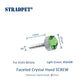 Dual-use Titanium Fine Tuner with ⌀7mm Faceted Crystal Hand Screw