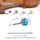 Dual-use Titanium Fine Tuner with ⌀7mm Faceted Crystal Hand Screw