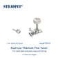 STRADPET Dual-use Titanium Fine Tuner for Loop-end & Ball-end Strings, for Violin & Viola