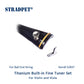 STRADPET Built-in Titanium Fine Tuner set for BALL-end string, Violin accessories, 4/4