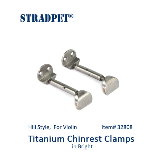 STRADPET Titanium Chinrest Clamps, Chinrest Screws, Hill Style, for Violin, Violin Accessories
