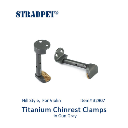 STRADPET 티타늄 턱받침 클램프, 턱받침 나사, 힐 스타일, 바이올린, 바이올린 액세서리 