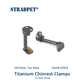 STRADPET Titanium Chinrest Clamps, Chinrest Screws, Hill Style, for Viola, Viola Accessories