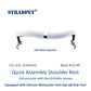 STRADPET Quick Assembly Shoulder Rest with Silicone Minisucker Anti-slip-off Grip Feet-Silicone Rest with non-Foldable Clamps