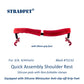 STRADPET Quick Assembly Shoulder Rest with Silicone Minisucker Anti-slip-off Grip Feet-Silicone Rest with non-Foldable Clamps