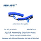 STRADPET Quick Assembly Shoulder Rest with Silicone Minisucker Anti-slip-off Grip Feet(Patent)-Silicone Rest with Foldable Clamps