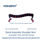 STRADPET Quick Assembly Shoulder Rest with Silicone Minisucker Anti-slip-off Grip Feet -Caterpillar® Rest Only 31g for 1/2-3/4-4/4 violin