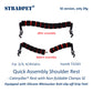 STRADPET Quick Assembly Shoulder Rest with Silicone Minisucker Anti-slip-off Grip Feet -Caterpillar® Rest Only 31g for 1/2-3/4-4/4 violin