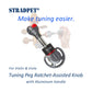 STRADPET Tuning Peg Ratchet-Assisted Knob with Aluminum/PP+PTR Handle for Violin & Viola