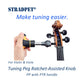 STRADPET Tuning Peg Ratchet-Assisted Knob with Aluminum/PP+PTR Handle for Violin & Viola