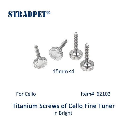 STRADPET Titanium Screws of Cello Fine Tuner (4pcs) (15mm)