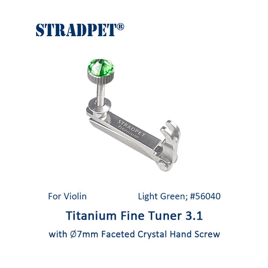 Titanium Fine Tuner 3.1 with ⌀7mm Faceted Crystal Hand Screw