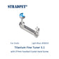Titanium Fine Tuner 3.1 with ⌀7mm Faceted Crystal Hand Screw