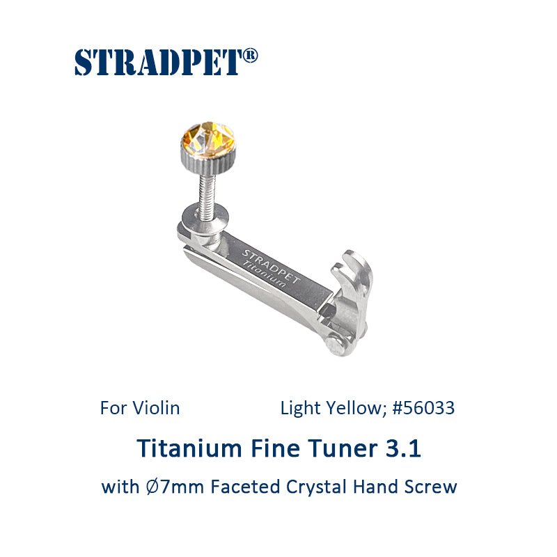 Titanium Fine Tuner 3.1 with ⌀7mm Faceted Crystal Hand Screw