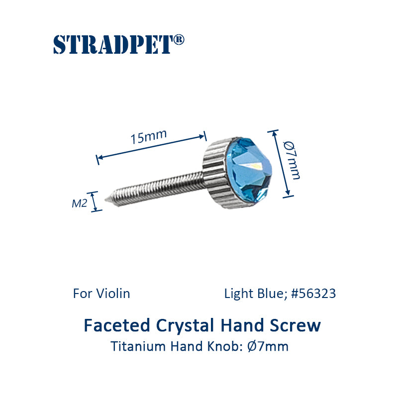 Titanium Fine Tuner 3.1 with ⌀7mm Faceted Crystal Hand Screw