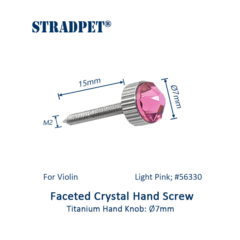 Titanium Fine Tuner 3.1 with ⌀7mm Faceted Crystal Hand Screw