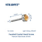 Titanium Fine Tuner 3.1 with ⌀7mm Faceted Crystal Hand Screw