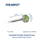 Titanium Fine Tuner 3.1 with ⌀7mm Faceted Crystal Hand Screw
